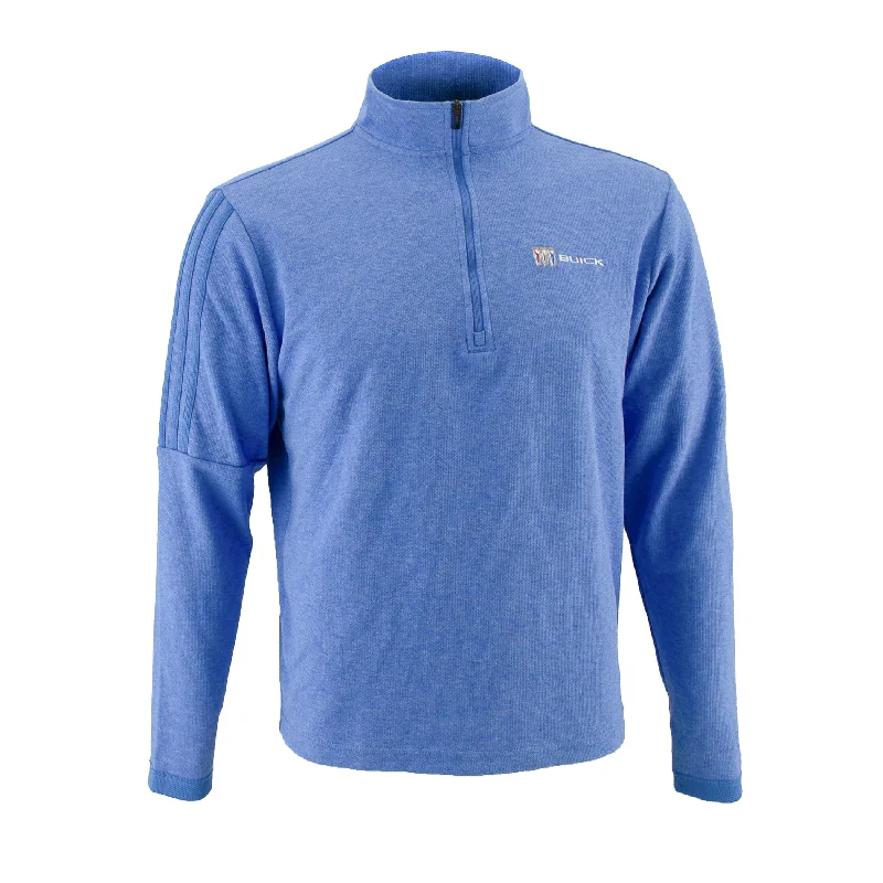 Men's breathable cotton blend polo shirts for summer outingsBuick Mens Adidas Quarter-Zip
