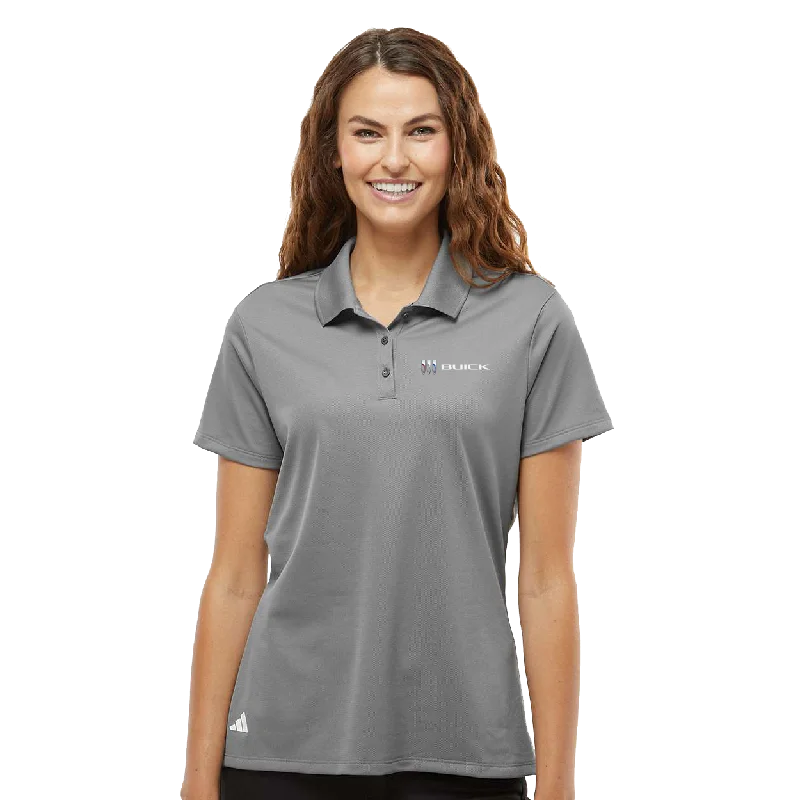 Men's breathable cotton blend polo shirts for summer outingsBuick Ladies Adidas Polo