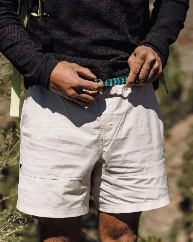 Men's zip - pocket canvas shorts for added functionality during travel   Core All Purpose Short - Pebble Grey