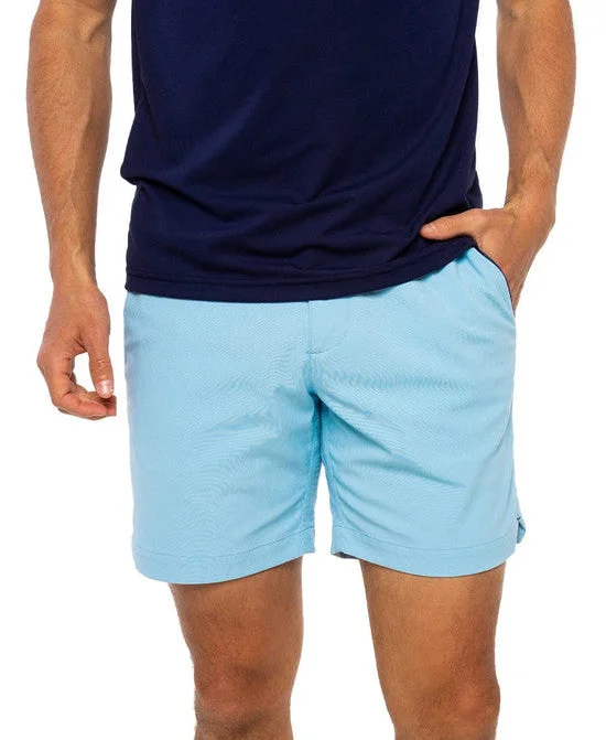 Men's pastel - colored cotton shorts for a spring - friendly outfit   Court Shorts in Light Blue