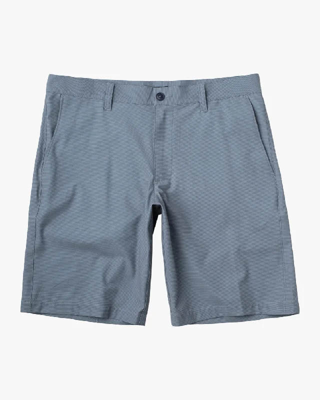 Men's button - fly denim work shorts for durability on the job   Daggers Hybrid 19" Chino Shorts - Slate