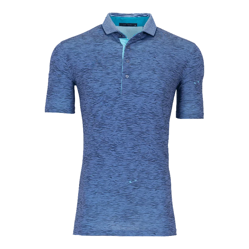 Men's plus size golf polo shirts in moisture wicking fabricDeep Water Polo