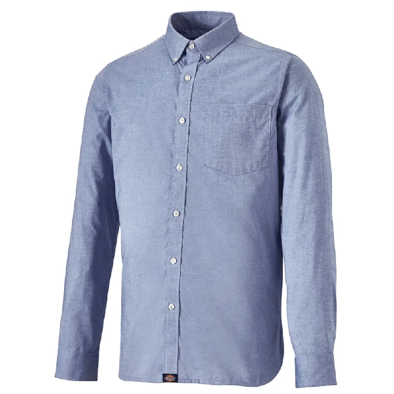 Men's color - block polo shirts with a bold fashion statementDickies SH65200 Premium Long Sleeve Oxford Shirt Various Colours