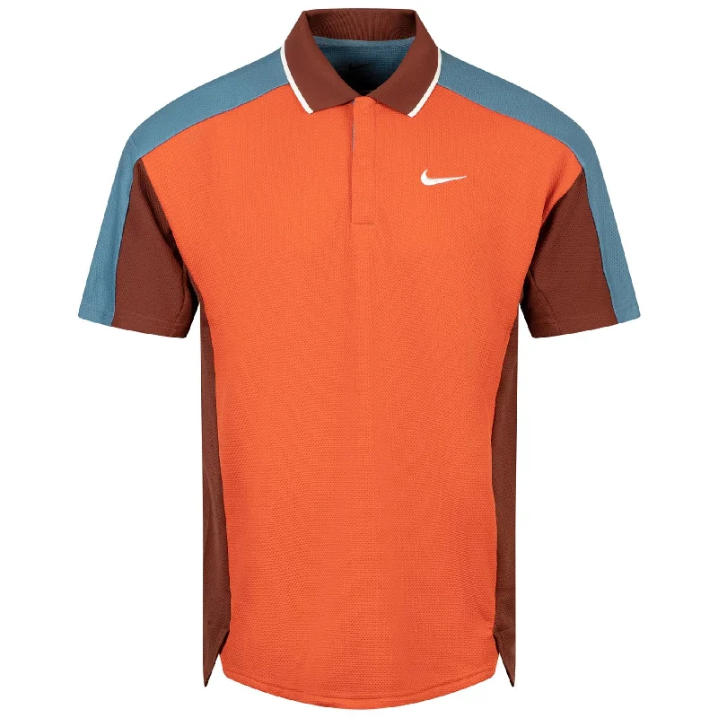 Men's button - down spread collar polo shirts for business casualDri-FIT NGC Polo Vintage Coral/Alegan Storm/White - AW24