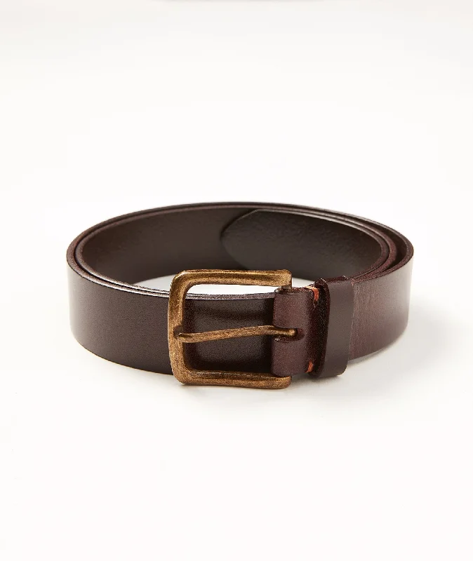 Men's luxury cashmere blend polo shirts in solid colorsLeather Belt - FINAL SALE