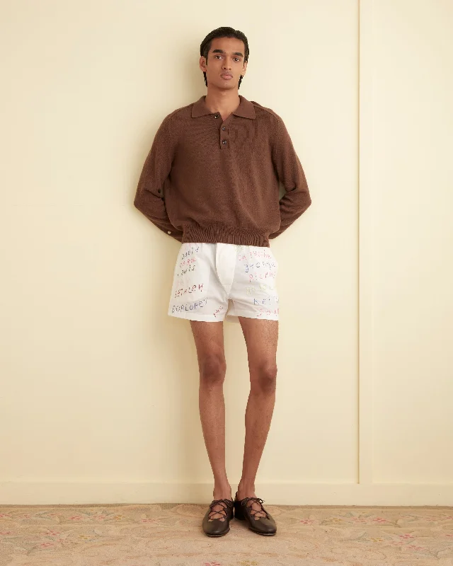 Men's high - waisted swim shorts with UPF protection for beach vacations   Familial Hall Boxers