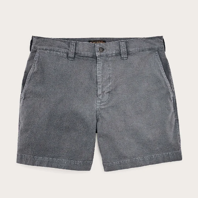 Men's distressed cotton shorts for a bohemian - inspired style   GRANITE MOUNTAIN 6" SHORTS