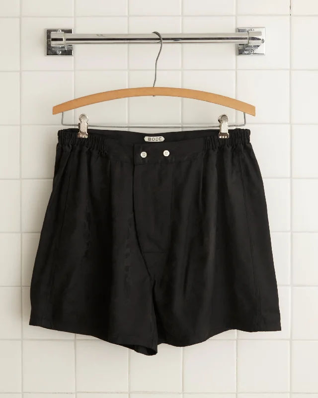Men's side - stripe track shorts for a sporty running look   Football Jacquard Boxers - Black