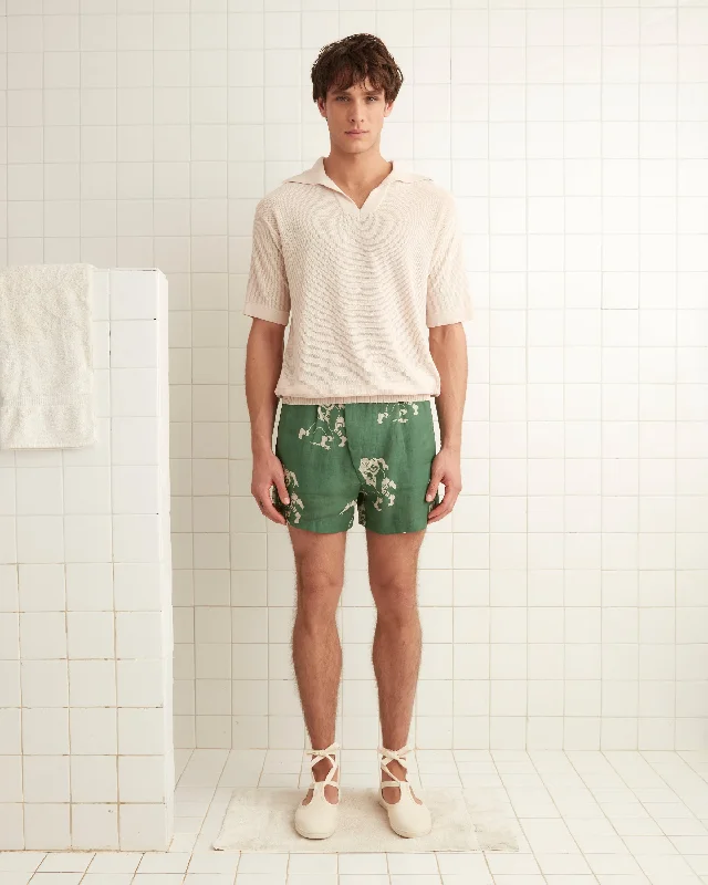 Men's adjustable - length convertible shorts for versatile use   Football Silhouette Boxers