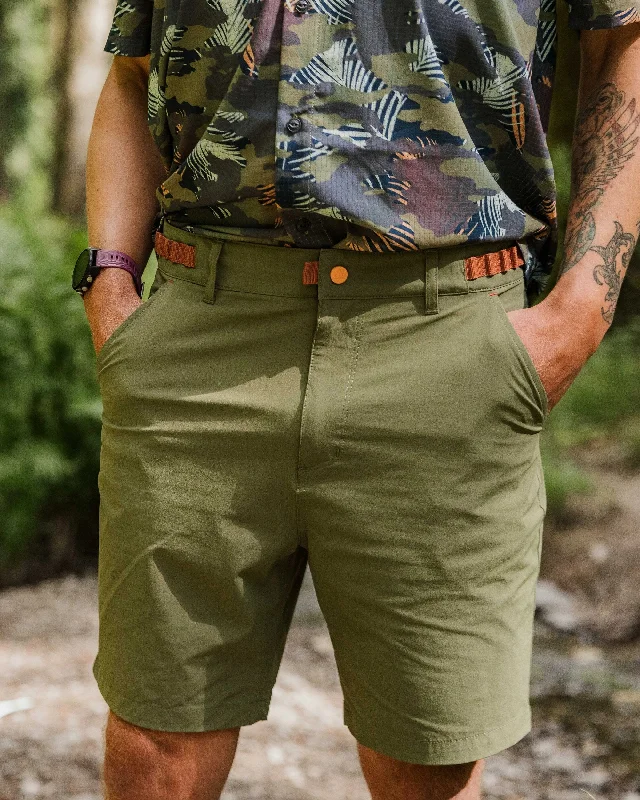 Men's high - waisted swim shorts with UPF protection for beach vacations   365 Trail Short - Khaki