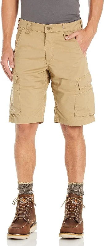 Men's plaid pattern wool blend shorts for a preppy fall style Force Ripstop Work Short - Dark Khaki Men's plaid pattern wool blend shorts for a preppy fall style Force Ripstop Work Short - Dark Khaki
