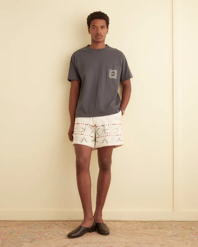 Men's pleated front twill shorts for a classic and sophisticated appearance   Gerber Border Shorts