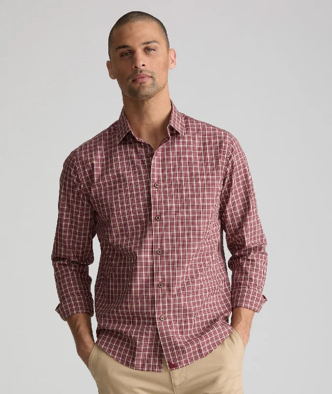 Men's luxury cashmere blend polo shirts in solid colorsWrinkle-Free Gisborne Shirt - FINAL SALE