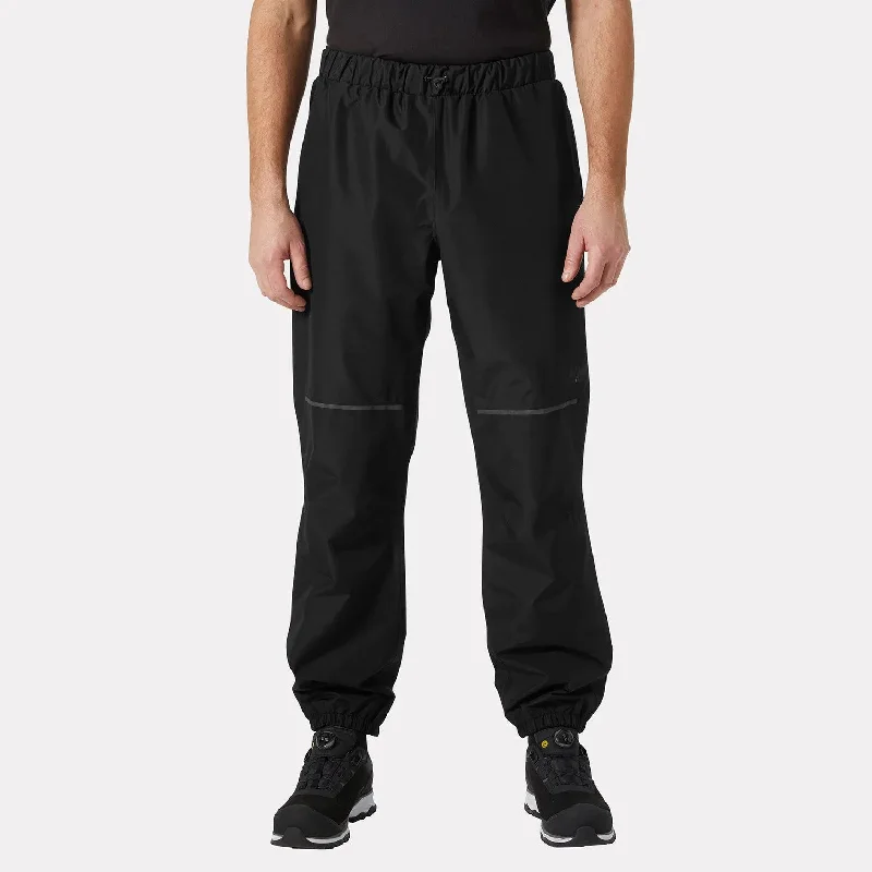 Men's high - waisted swim shorts with UPF protection for beach vacations   Helly Hansen Men's Manchester 2.0 Shell Rain Pant