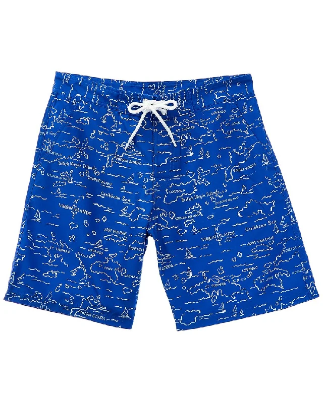 Men's flat - front chino shorts for semi - formal summer events   HIHO Tobago Board Short