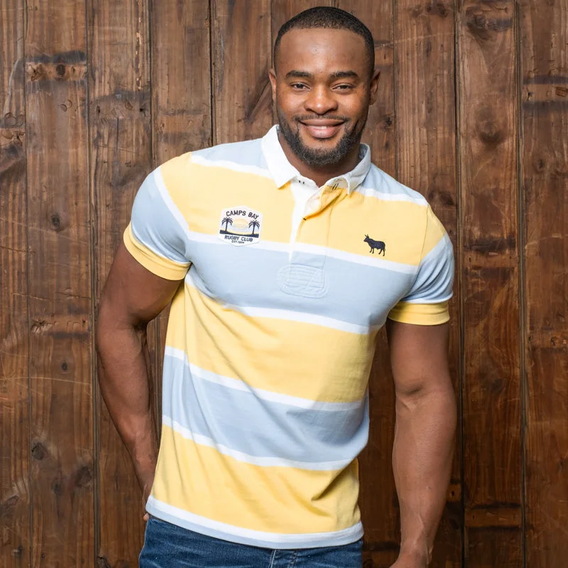 Men's plus size golf polo shirts in moisture wicking fabricCamps Bay Rugby Regular Fit SJ Polo Mango
