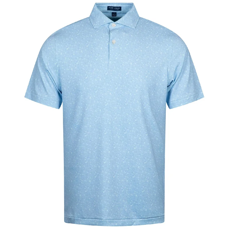 Men's breathable cotton blend polo shirts for summer outingsInfusions Performance Jersey Polo Blue Frost - AW24