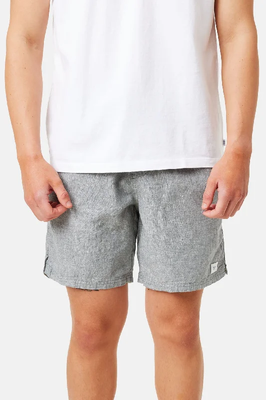 Men's flat - front chino shorts for semi - formal summer events   Katin Isaiah Local Short in Steel Blue