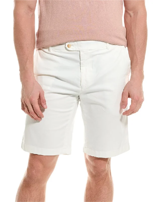 Men's breathable cotton athletic shorts for intense workouts J.McLaughlin Solid Oliver Short
