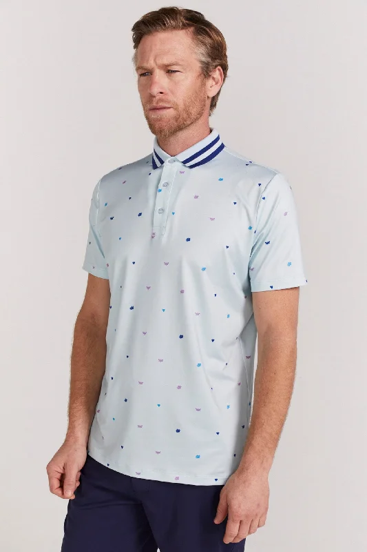 Men's plus size golf polo shirts in moisture wicking fabricLangham Polo in Breeze