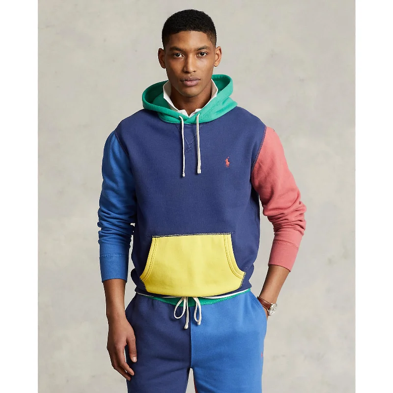 Men's formal - style silk blend polo shirts for special occasionsPolo Ralph Lauren - Colour-Block Fleece Hoodie - Multi