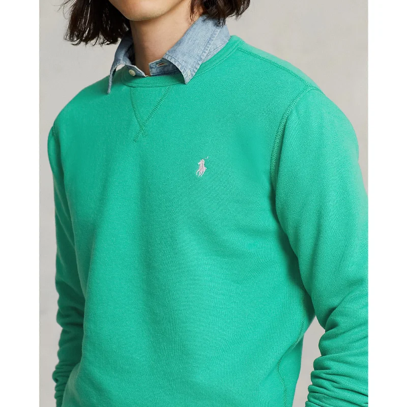 Men's stretchable athletic polo shirts for fitness workoutsPolo Ralph Lauren - RL Fleece Sweatshirt - Green