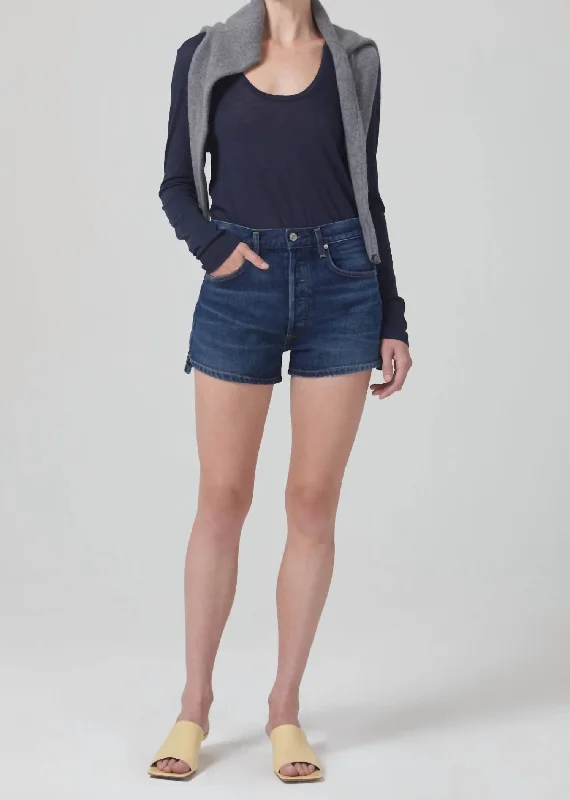 Men's distressed cotton shorts for a bohemian - inspired style   Marlow Short In Schnaps
