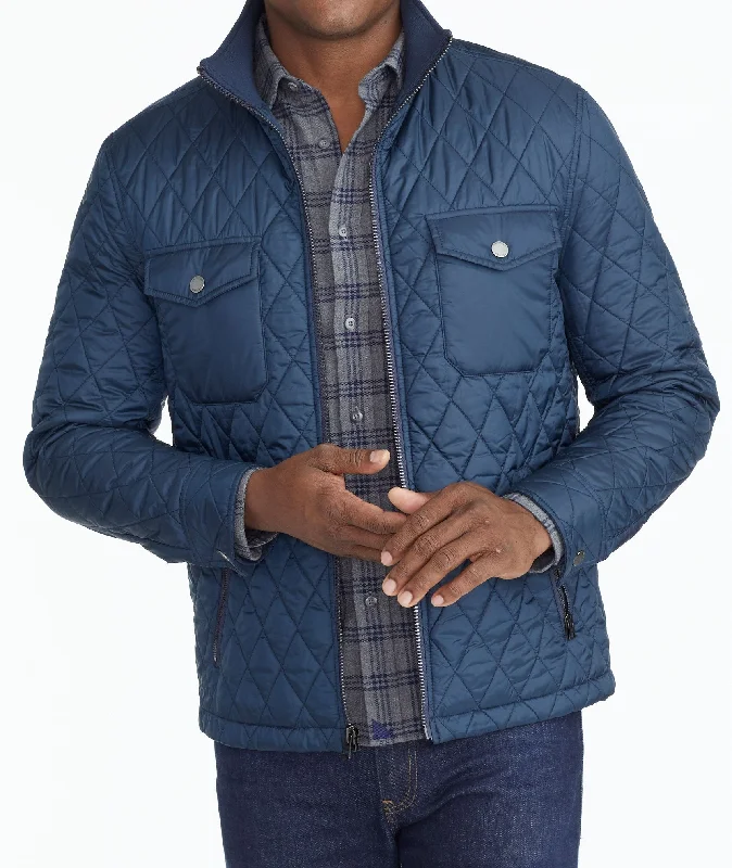 Men's ribbed cuffs and hem polo shirts for a textured lookQuilted City Jacket - FINAL SALE