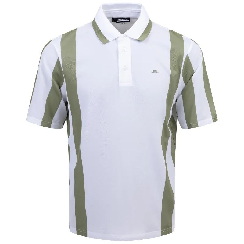 Men's breathable cotton blend polo shirts for summer outingsMartin Knitted Sports Pique Polo Oil Green - SS24