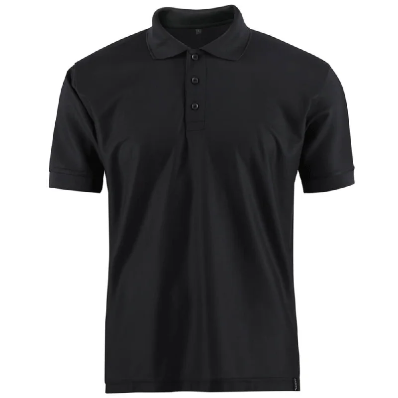 Men's two - tone stripe polo shirts with a preppy styleMascot Crossover 17083 Grenoble Moisture Wicking Polo Shirt