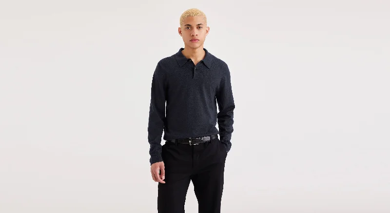 Men's elastic waistband lounge shorts for lazy weekends at home   Men's Regular Fit Polo Sweater