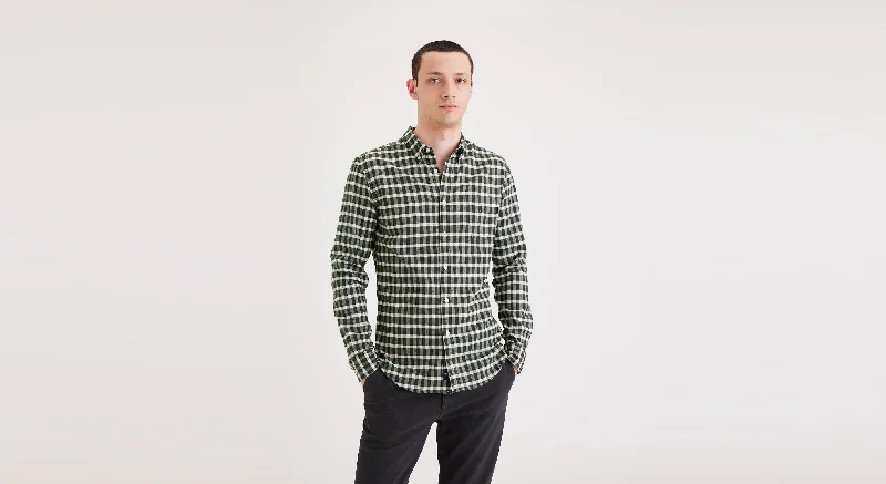 Men's elastic waistband lounge shorts for lazy weekends at home   Men's Slim Fit 2 Button Collar Shirt