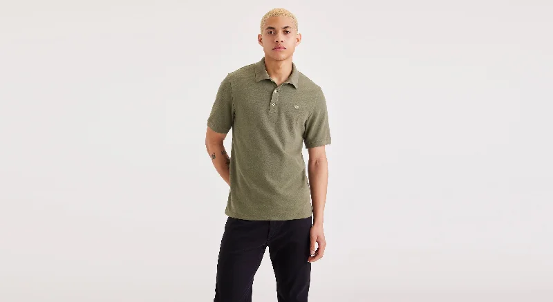 Men's button - fly denim work shorts for durability on the job   Men's Slim Fit Original Polo Shirt
