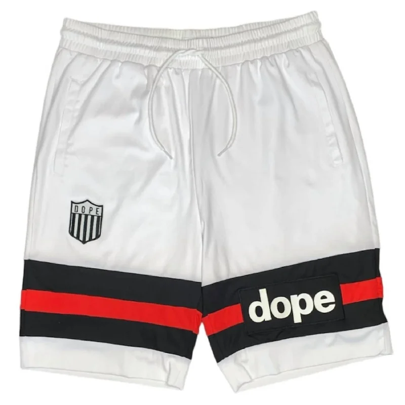 Men's adjustable - length convertible shorts for versatile use   Men's Stripe Short In White