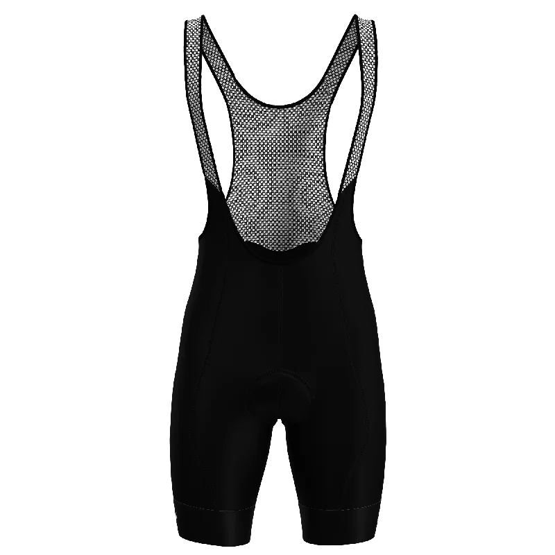 Men's moisture - wicking performance shorts for sweaty outdoor activities MEN's SVELTE Bib Short - BLACK Men's moisture - wicking performance shorts for sweaty outdoor activities MEN's SVELTE Bib Short - BLACK