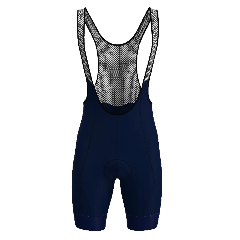 Men's moisture - wicking performance shorts for sweaty outdoor activities   MEN's SVELTE Bib Short - MIDNIGHT BLUE