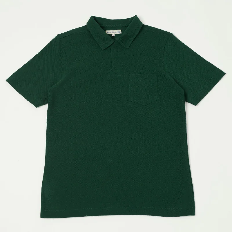 Men's budget - friendly basic polo shirts in multiple colorsMerz b. Schwanen 2PKPL Pocket Polo Shirt - Classic Green