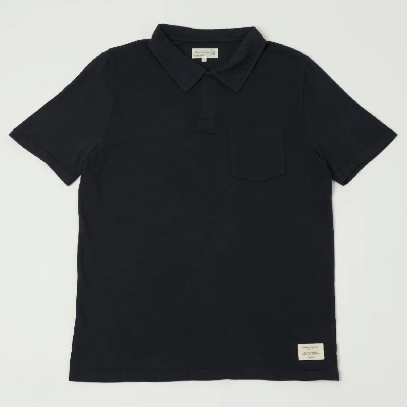 Men's lightweight performance polo shirts for tennis matchesMerz b. Schwanen PLP04 Polo Shirt - Charcoal