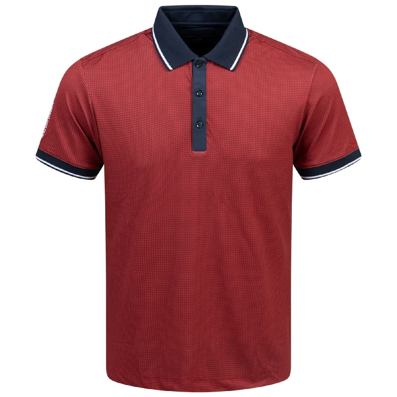 Men's antimicrobial polo shirts for odor - free daily wearMiller VENTIL8+ Polo Red/Navy - 2024