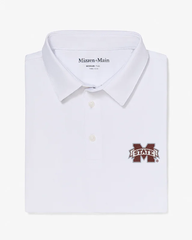 Men's UV - protected polo shirts for outdoor gardeningWhite Solid