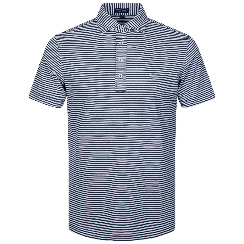 Men's stretchable athletic polo shirts for fitness workoutsMood Perfromance Mesh Polo Navy - 2024