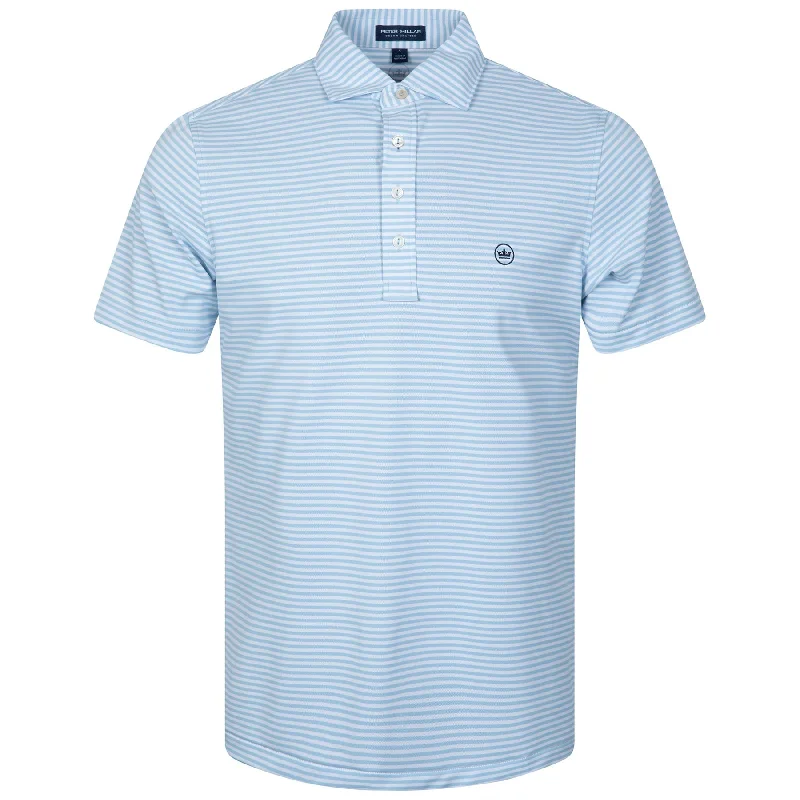 Men's budget - friendly basic polo shirts in multiple colorsMood Perfromance Mesh Polo Blue Frost - 2024