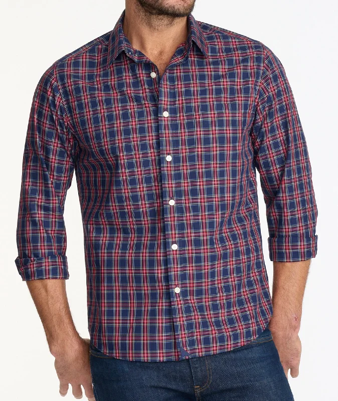 Men's slim fit short sleeve polo shirts with contrast collarsWrinkle-Free Morino Shirt - FINAL SALE