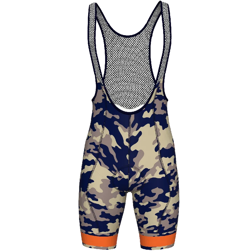 Men's wide - leg linen blend shorts for a relaxed beachside vibe    M's SVELT Bib Short - Midnight Camo