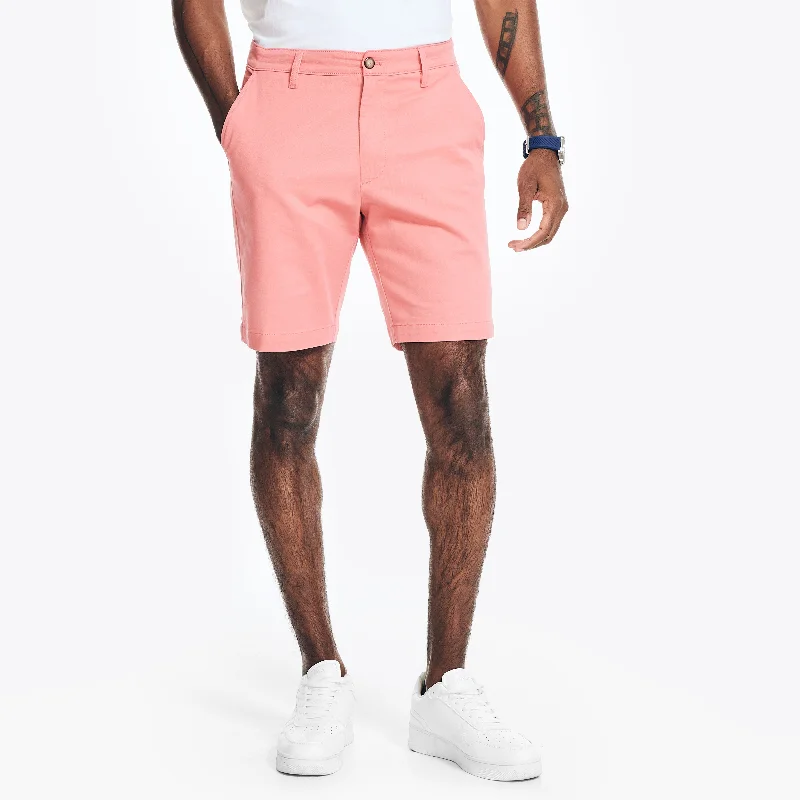 Men's high - waisted swim shorts with UPF protection for beach vacations   Nautica Big & Tall 8.5" Deck Short