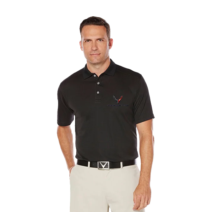 Men's reversible polo shirts with two different looksCorvette C8 Men's Callaway Performance Polo