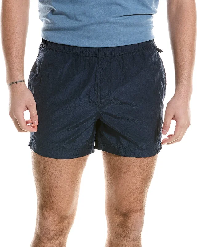 Men's distressed cotton shorts for a bohemian - inspired style   Onia Crinkle Multifunctional Short
