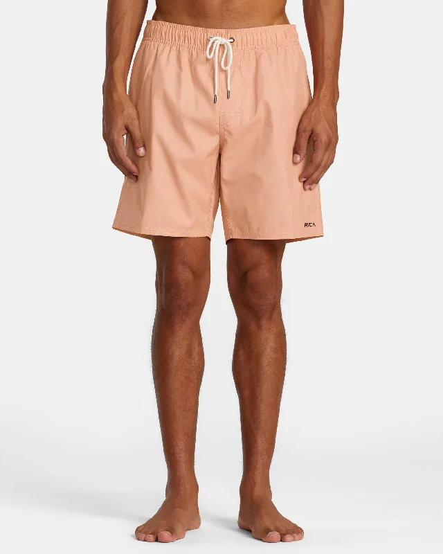 Men's wide - leg linen blend shorts for a relaxed beachside vibe    Opposites Hybrid Shorts - Muted Clay