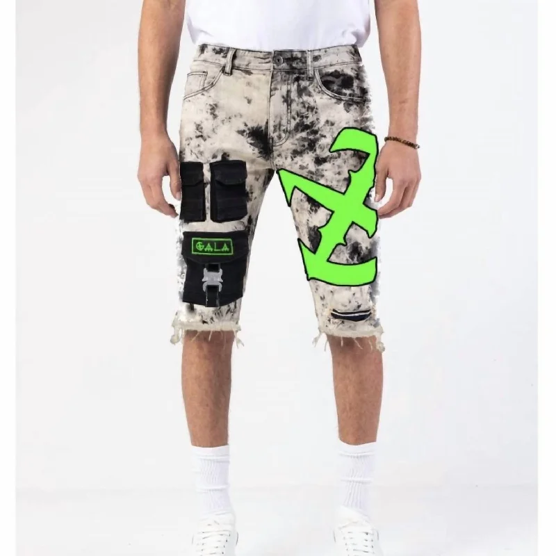 Men's breathable cotton athletic shorts for intense workouts Original Impact Short In Acid/green