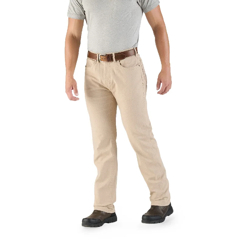 Men's distressed cotton shorts for a bohemian - inspired style   Highland Flex Regular Fit Straight Leg Jean